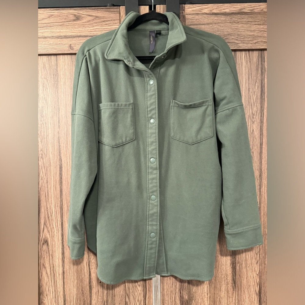 Mondetta Olive Green Shacket